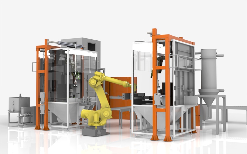 Dây chuyền phun sơn tĩnh điện