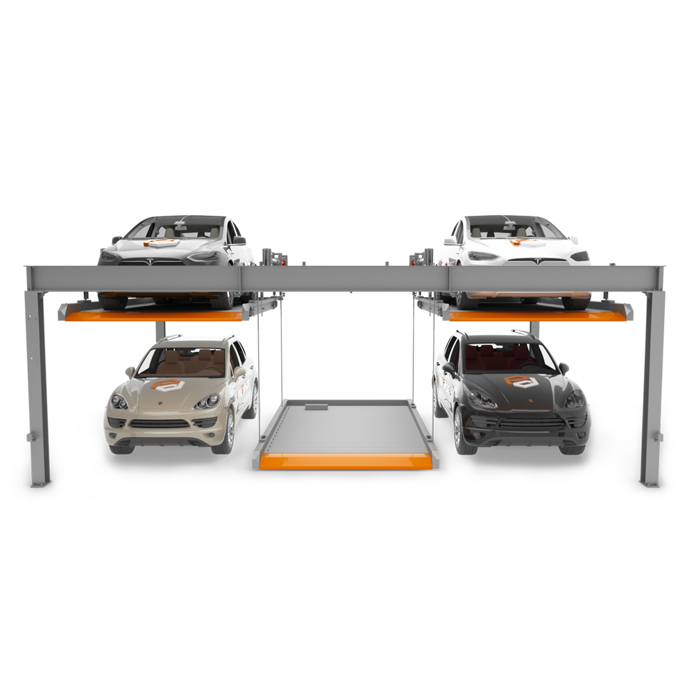 Cầu nâng đỗ xe 4 trụ