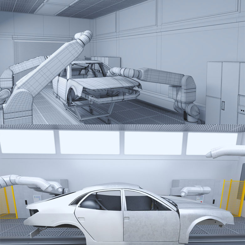 Robot sơn tĩnh điện