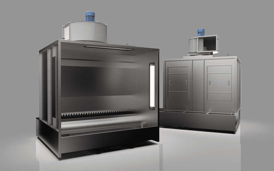 Buồng phun sơn màng nước